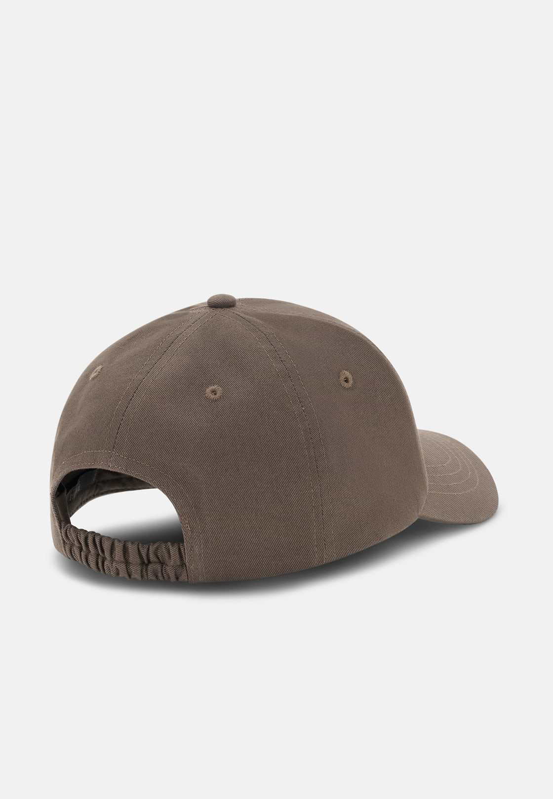 Cappello Con Visiera E Ricamo In Cotone, Marrone, hi-res, 3