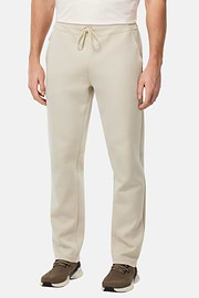 Lightweight Scuba Cotton Blend Trousers, Sand, hi-res