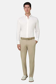 Regular Fit Cotton Jersey Polo Shirt, White, thumb, 1