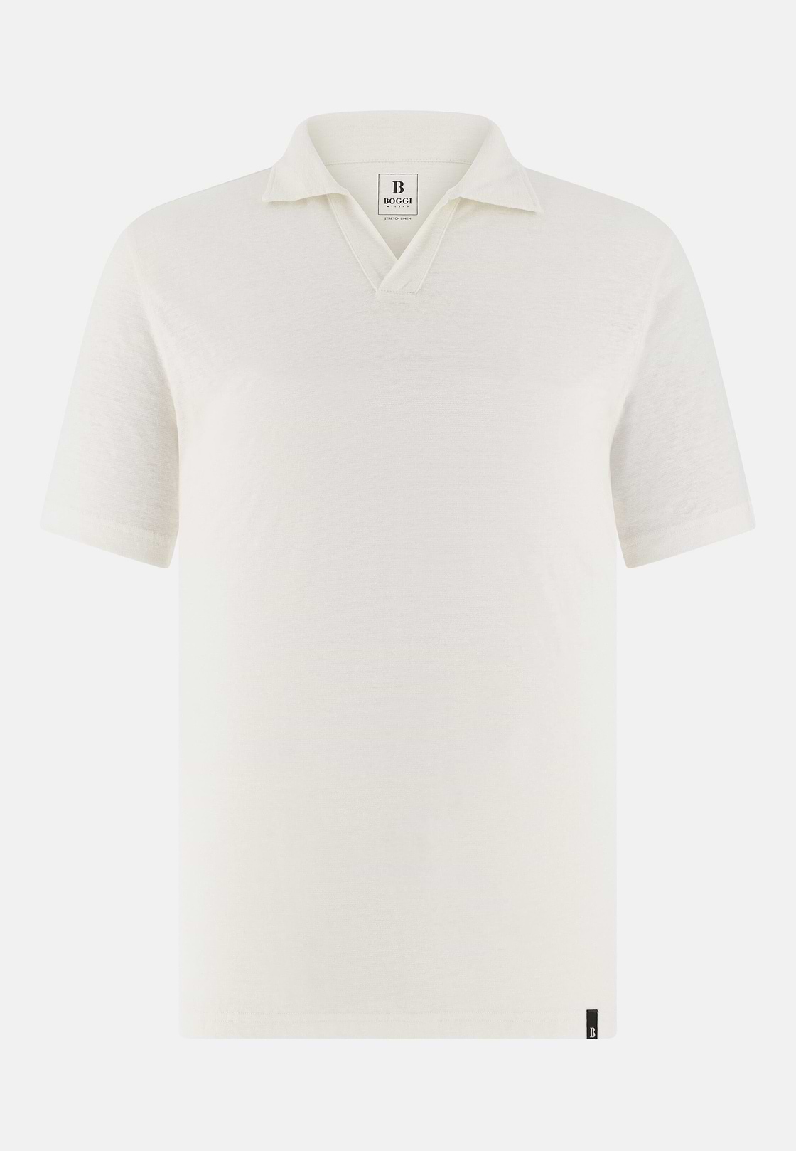 Polo En Jersey De Lin Extensible, Blanc, hi-res, 5