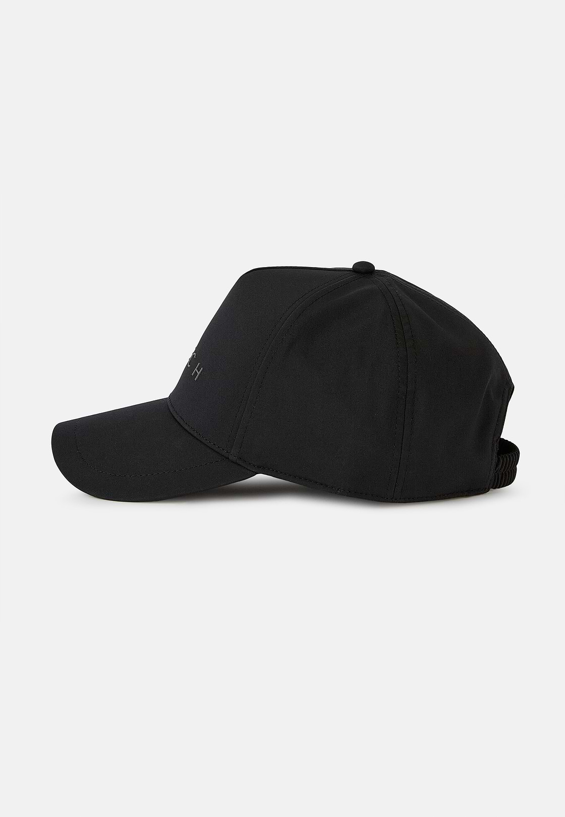 Casquette Avec Visière En Tissu Technique, Noir, hi-res