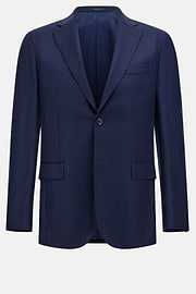 Pure Wool Bird's Eye Jacket, Bluette, hi-res