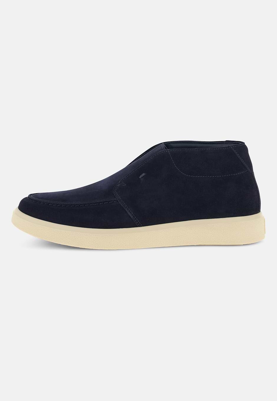 CIRRUS Suede Ankle Boots, Navy blue, hi-res