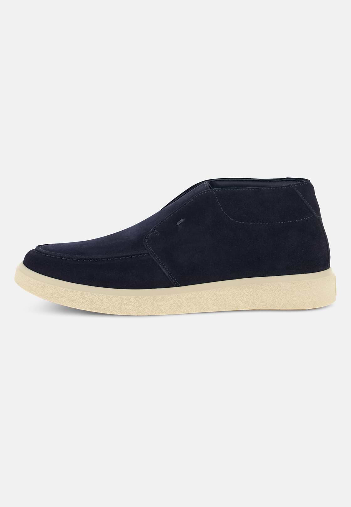 CIRRUS Suede Ankle Boots, Navy blue, hi-res, 1