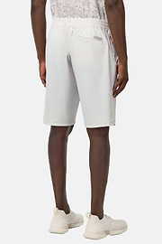 Stretch Nylon Bermuda Shorts, Ice, hi-res