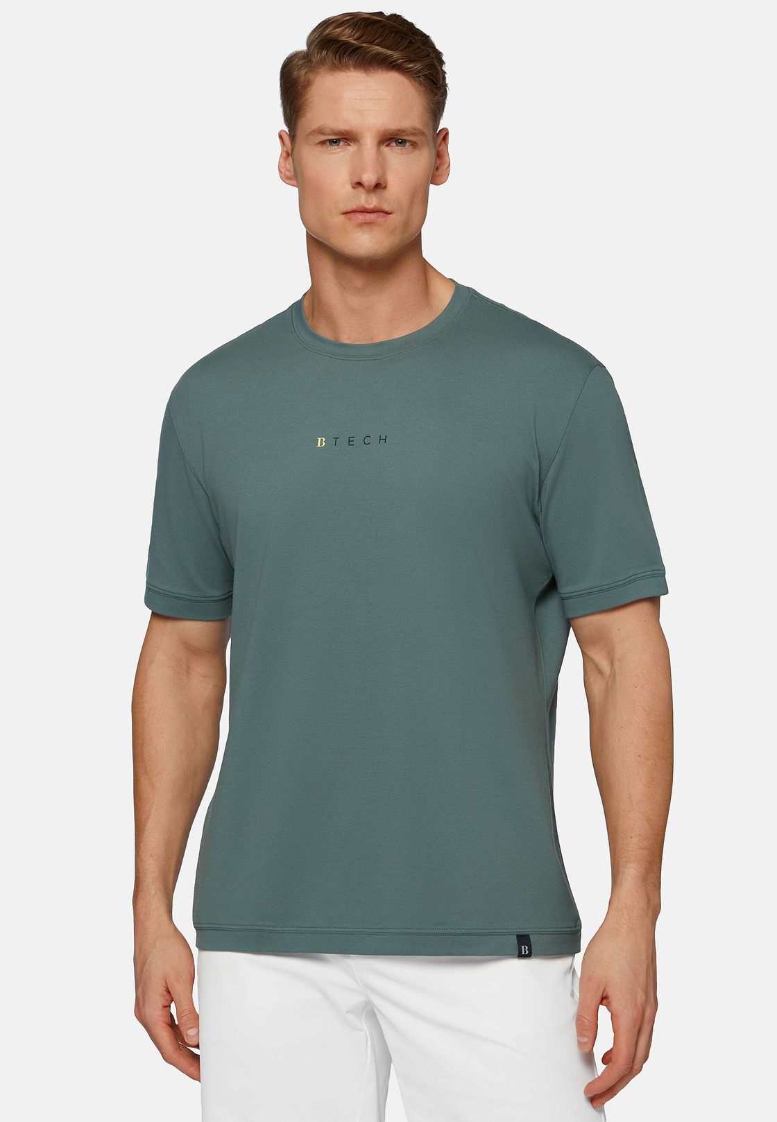 High-Performance Piqué Polo T-Shirt, Green, hi-res