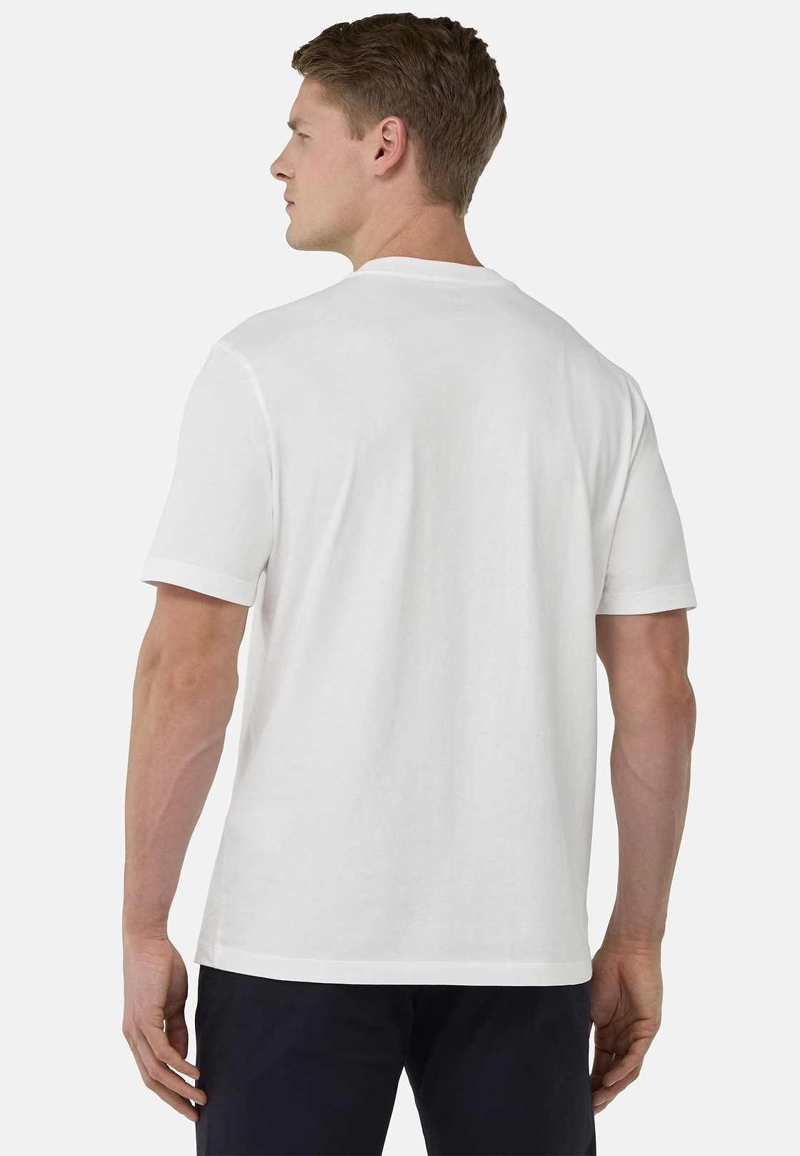 Cotton Jersey T-Shirts with Breast Pockets, White, hi-res