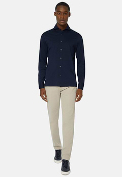 Slim Fit Polo Shirt in Filo Di Scozia Pique