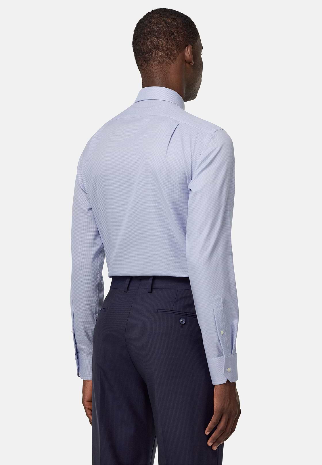 Regular Fit Cotton Shirt, Blue, hi-res