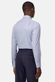 Regular Fit Cotton Shirt, Blue, hi-res