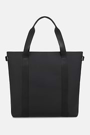 Tote Bag aus gummiertem Gewebe, Schwarz, thumb, 1