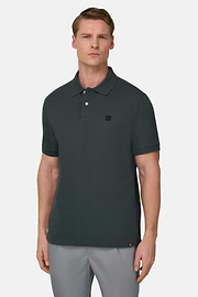 Polo In Pique Di Cotone Regular Fit, Verde, thumb, 1