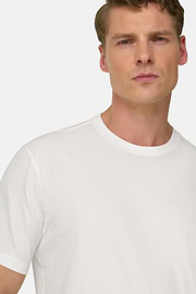T-Shirt In Cotone, Bianco, thumb, 4