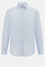 Regular Fit Cotton Dobby Shirt, Light Blue, hi-res