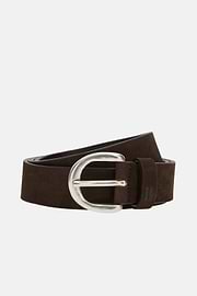 Ceinture Décontractée En Cuir, Marron foncé, hi-res