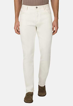 White Selvedge Cotton Denim Jeans