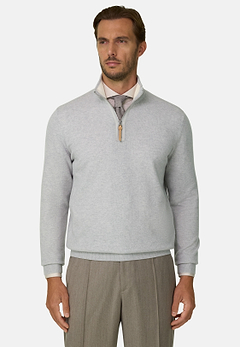Quarter-Zip Jumper in Cashmere