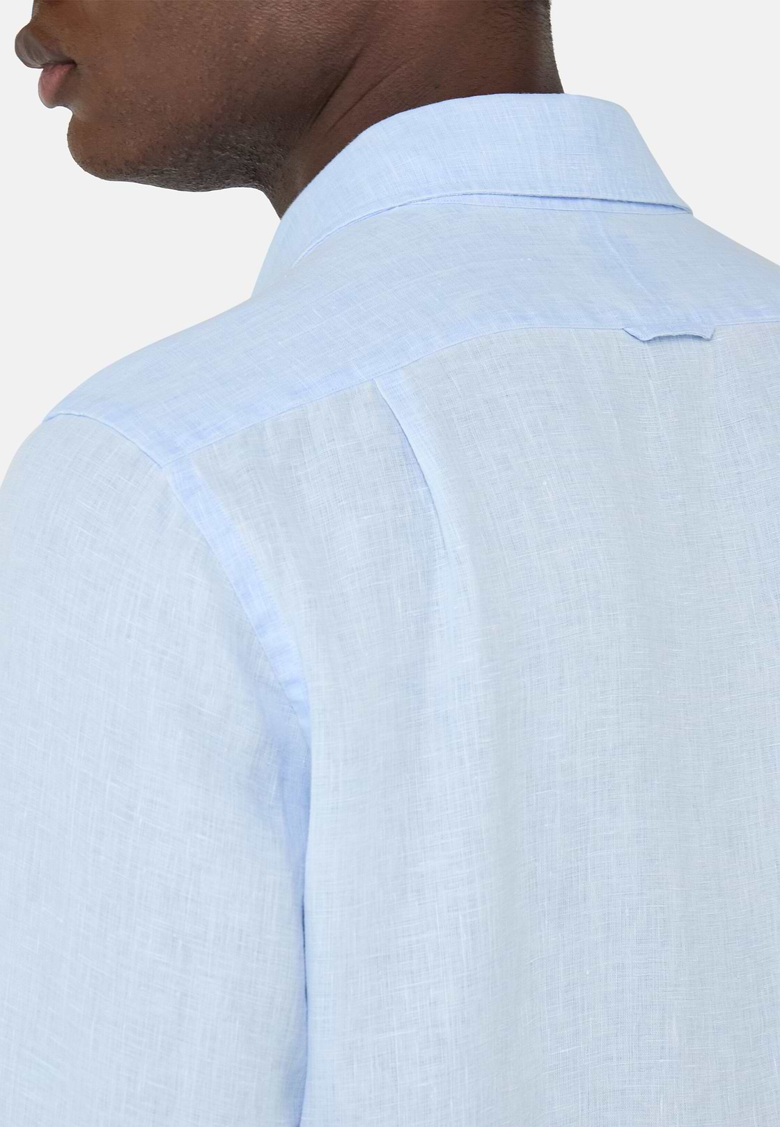 Regular Fit Linen Shirt, Light Blue, hi-res