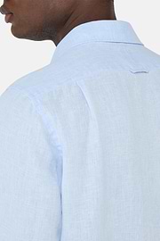 Regular Fit Linen Shirt, Light Blue, hi-res