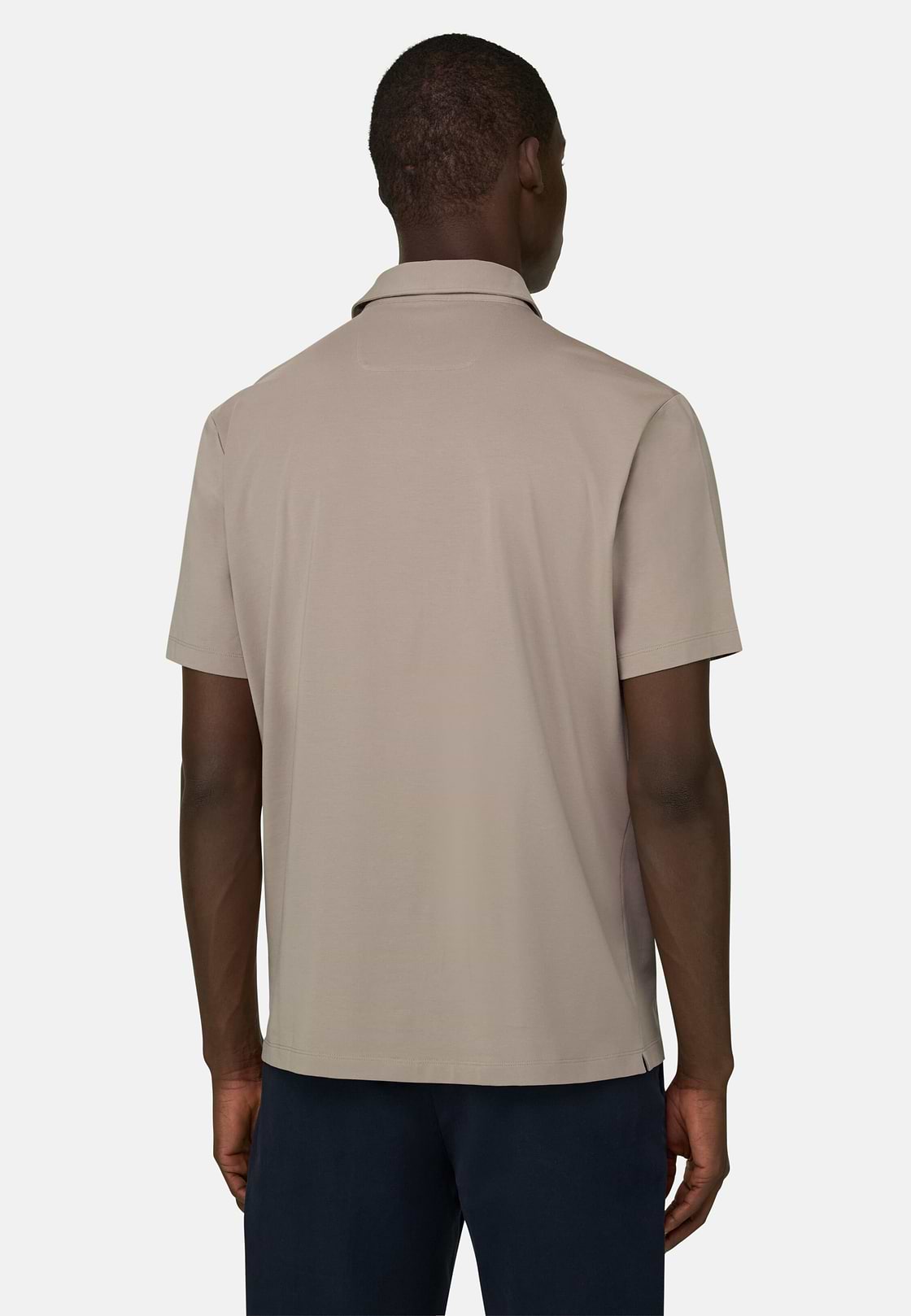 Polo Aus Elastischer Supima-Baumwolle, Taupe, hi-res, 3