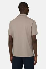 Polo Aus Elastischer Supima-Baumwolle, Taupe, thumb, 3