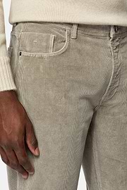 Jeans aus elastischem Samt, Schlamm, hi-res