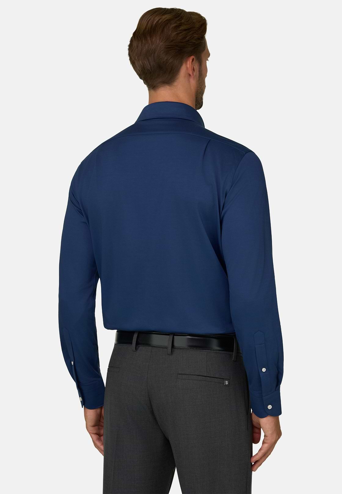 Poloshirt Aus Japanischem Jersey Regular Fit, Navy blau, hi-res, 6