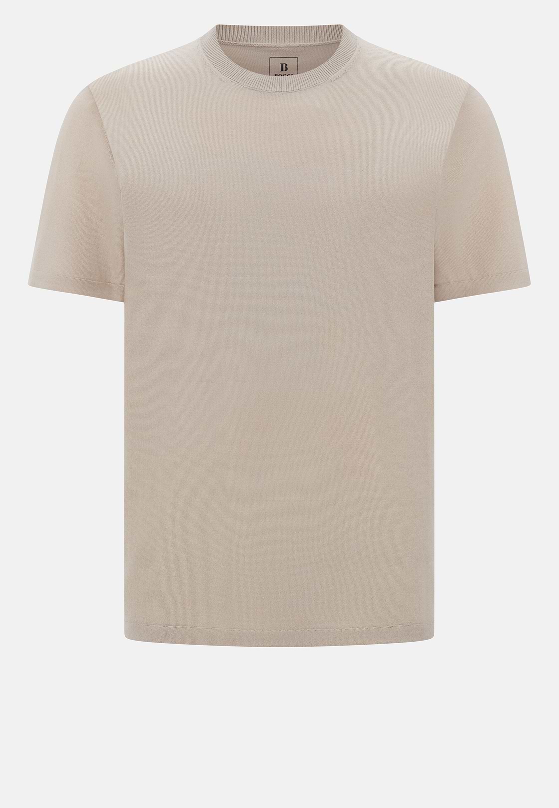 Knitted Merino Wool T-Shirt, Sand, hi-res, 5