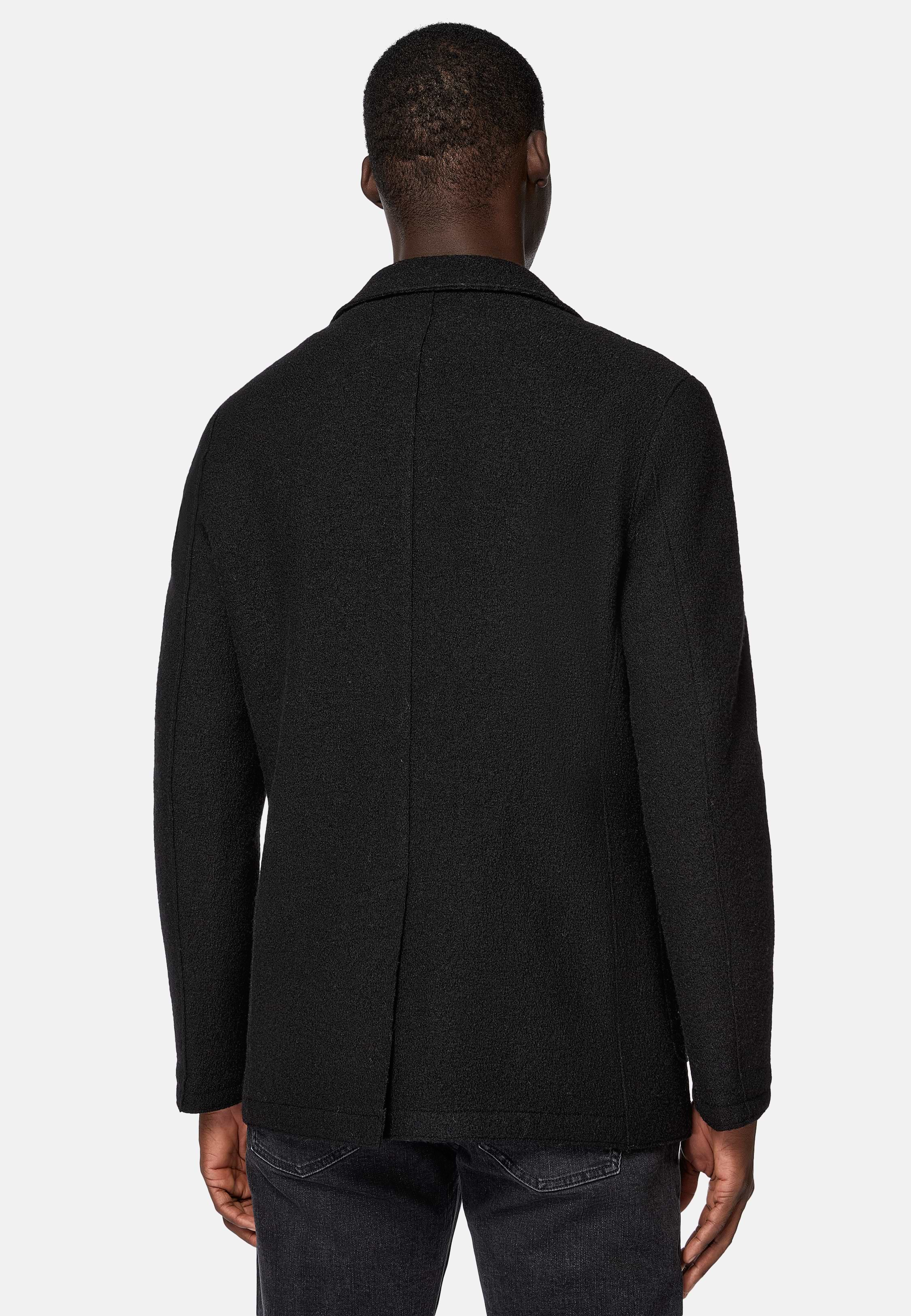 100% wool new black jacket shops