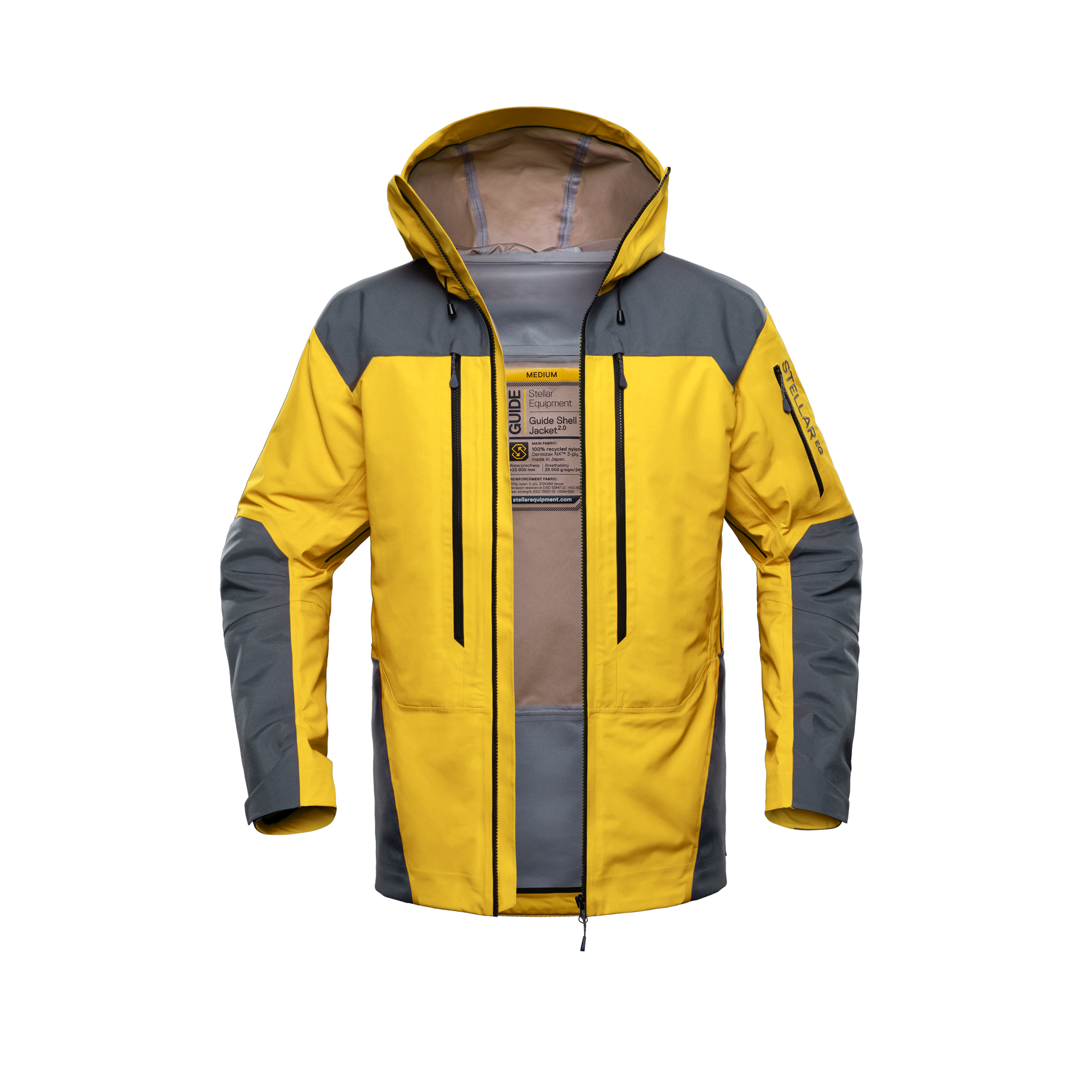 The Guide Shell Jacket 2.0 Yellow | Stellar Equipment