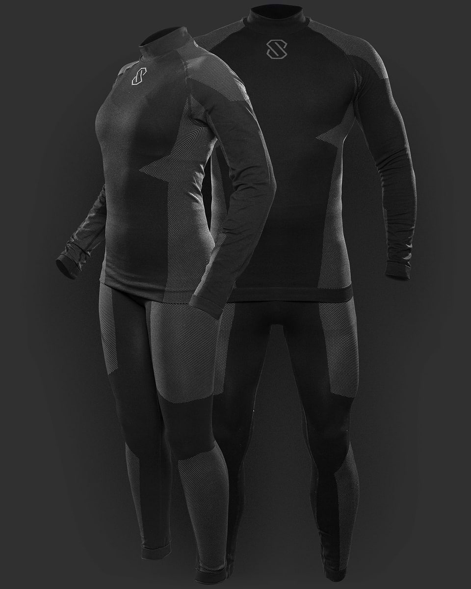Unisex base layer in grey from Stellar equipment.