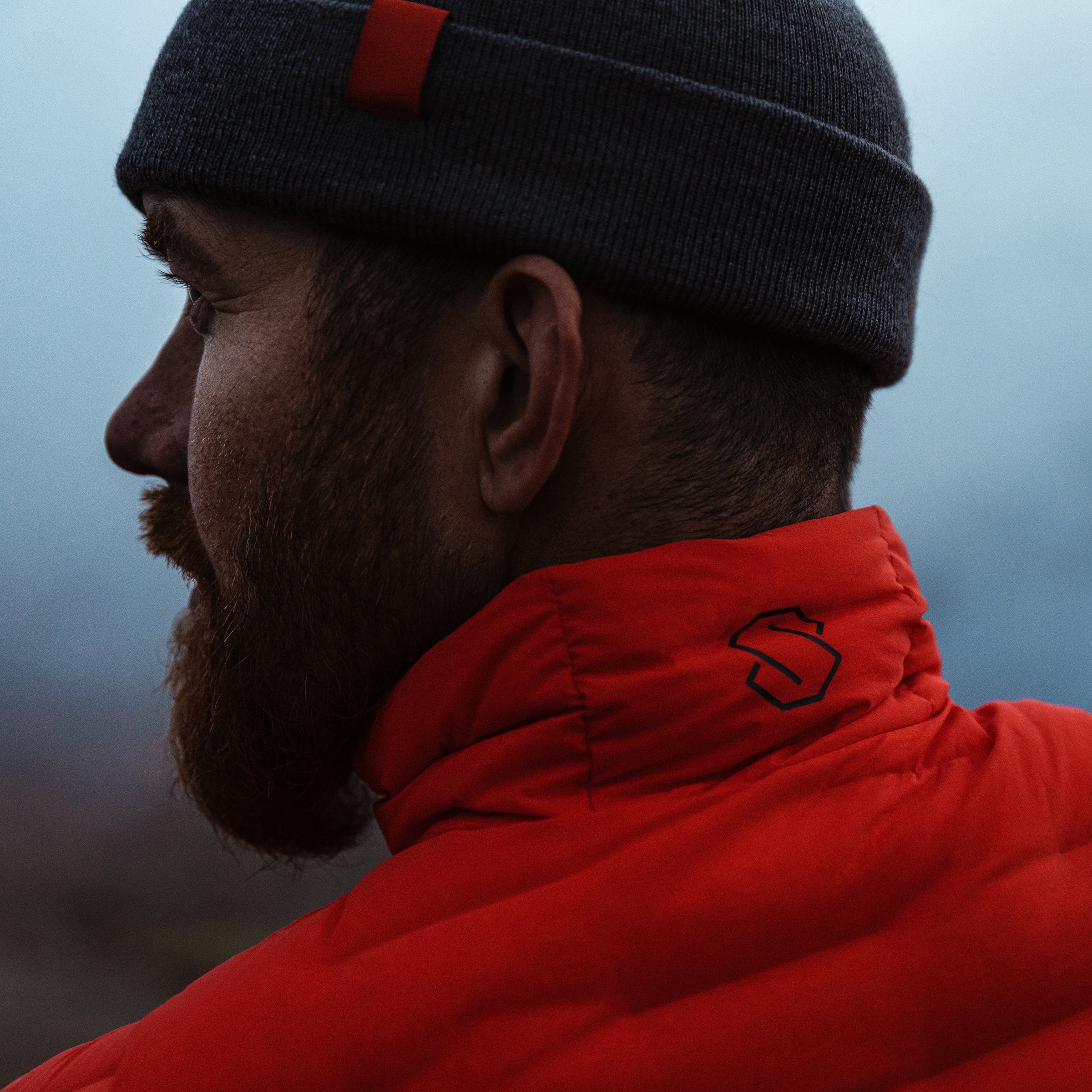 Men's Stretch Down Jacket | Orange | Stellar Equipment