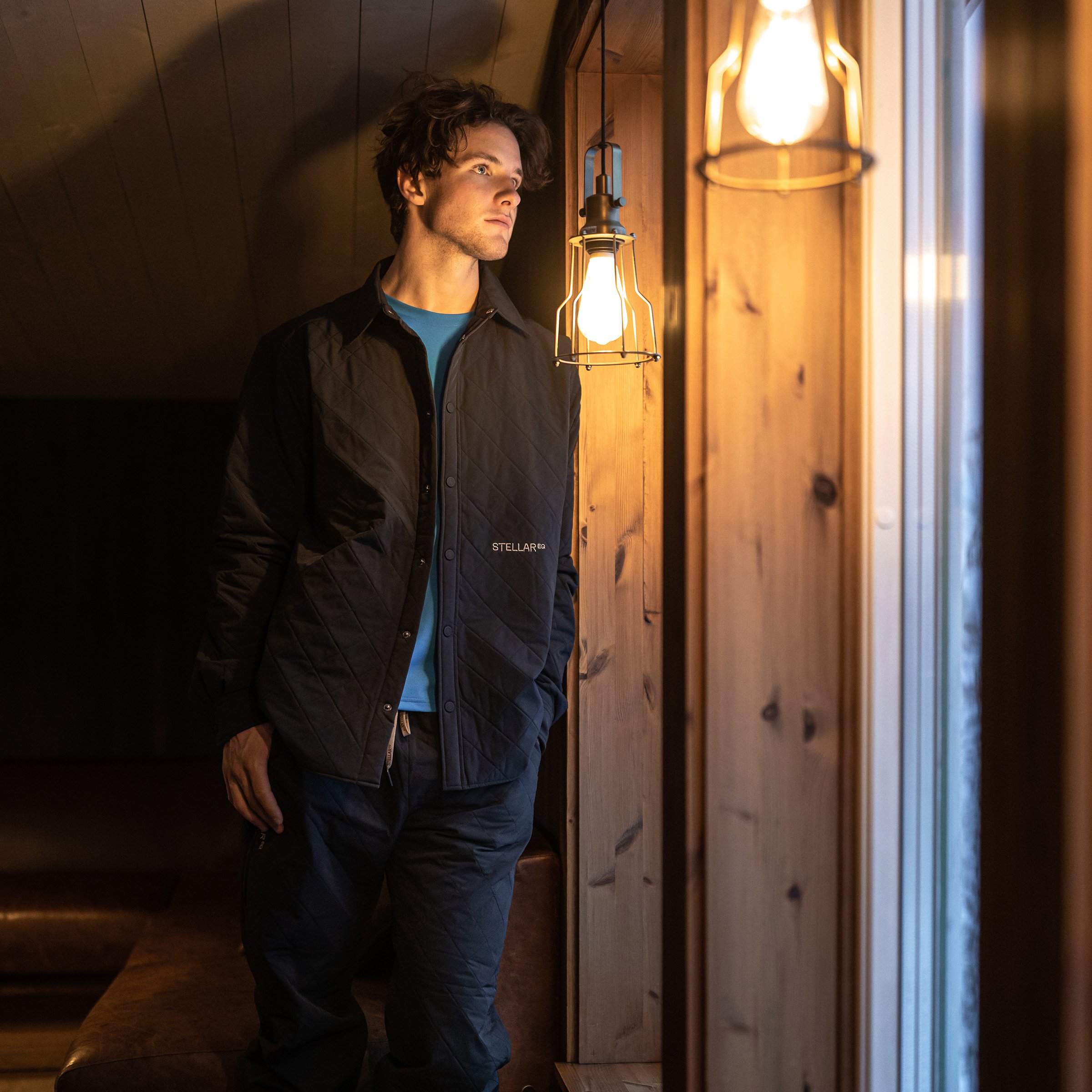 Men's Free Padded Overshirt | Black | Stellar Equipment
