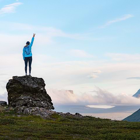 Exploring Lappland. Running in the north of Sweden. Captured by Mathias Fredriksson.