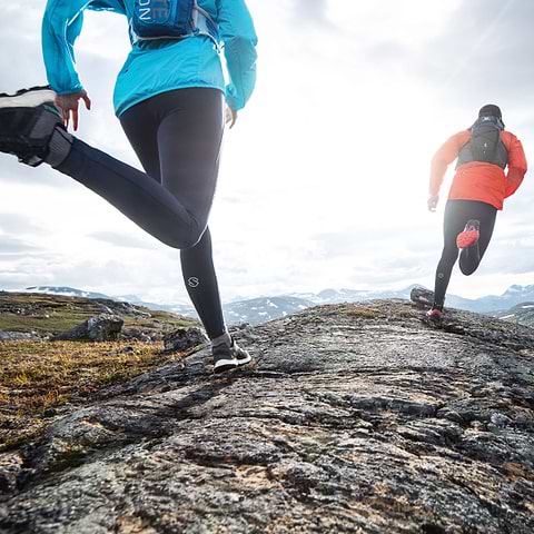 Running in Lappland. The perfect running tights. Captured by Mathias Fredriksson.