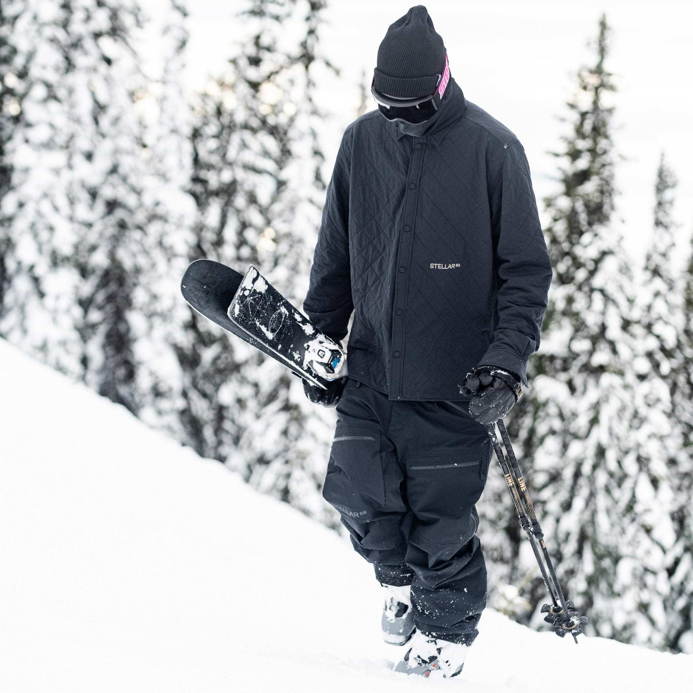 Men's Free Padded Overshirt | Black | Stellar Equipment