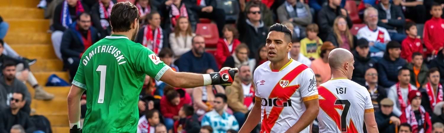 Radamel Falcao en un partido del 2023 durante un juego de la LaLiga