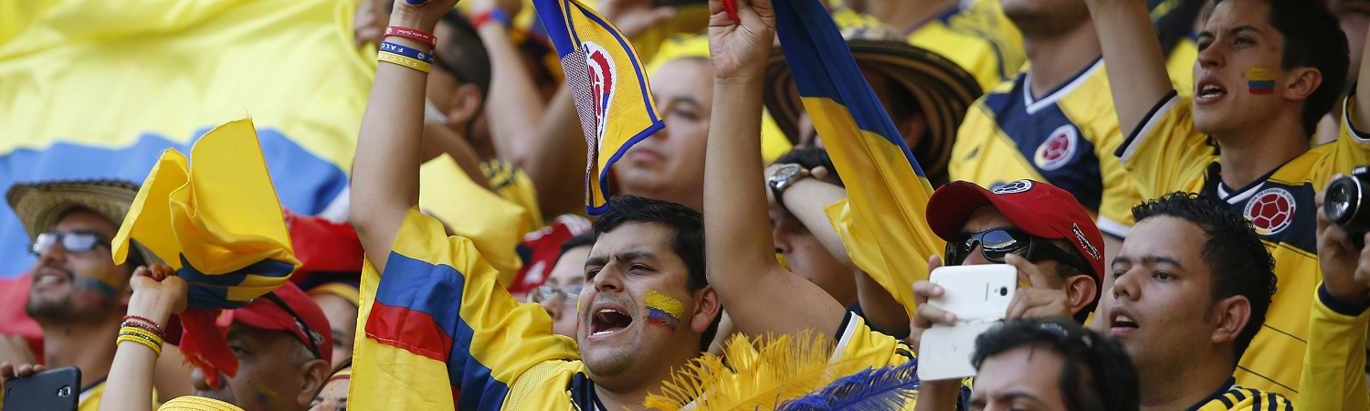 Fans de Colombia en partido de la selección colombiana