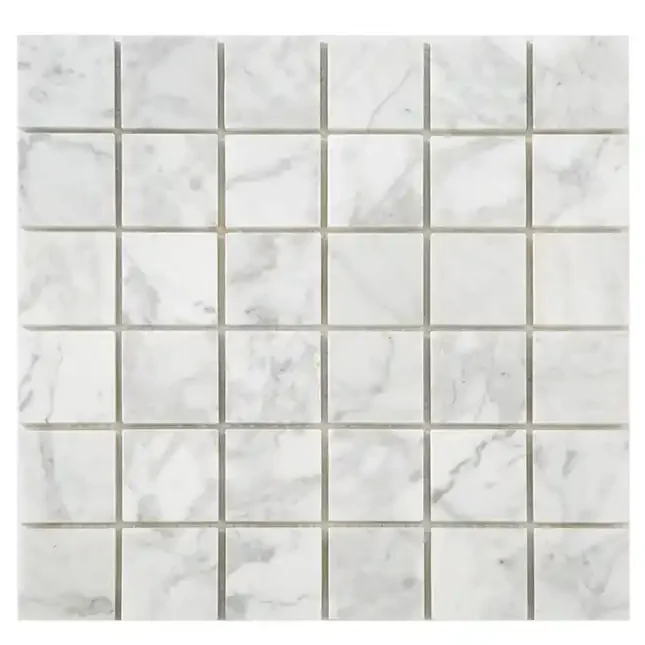 Bianco Carrara 2x2 Honed Marble, part of our Carrara Series