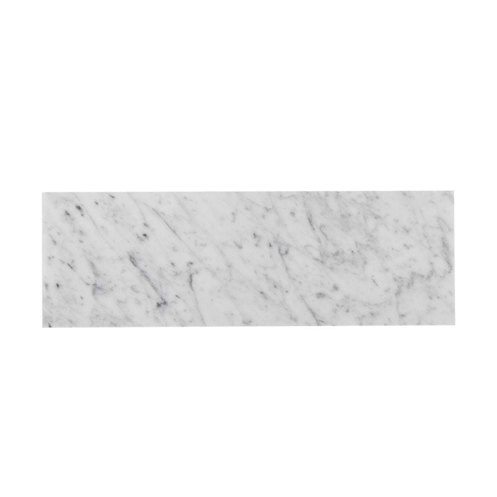 Bianco Carrara Italian Marble Honed 4x12 Subway Marble Floor And Wall Tile 01