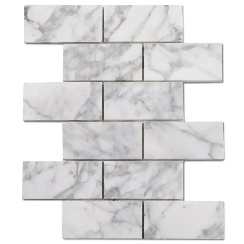 Bianco Carrara 2x4 Polished Marble, part of our Carrara Series