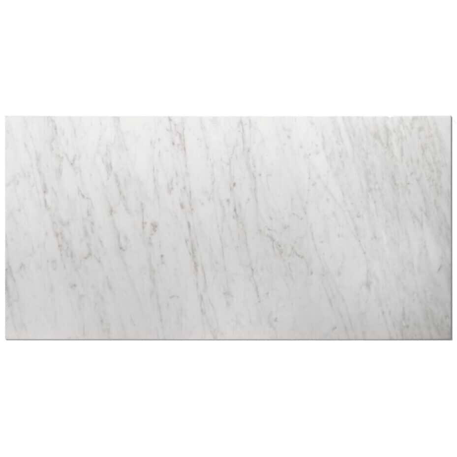Bianco Carrara 24x48 Polished Marble Subway Tile