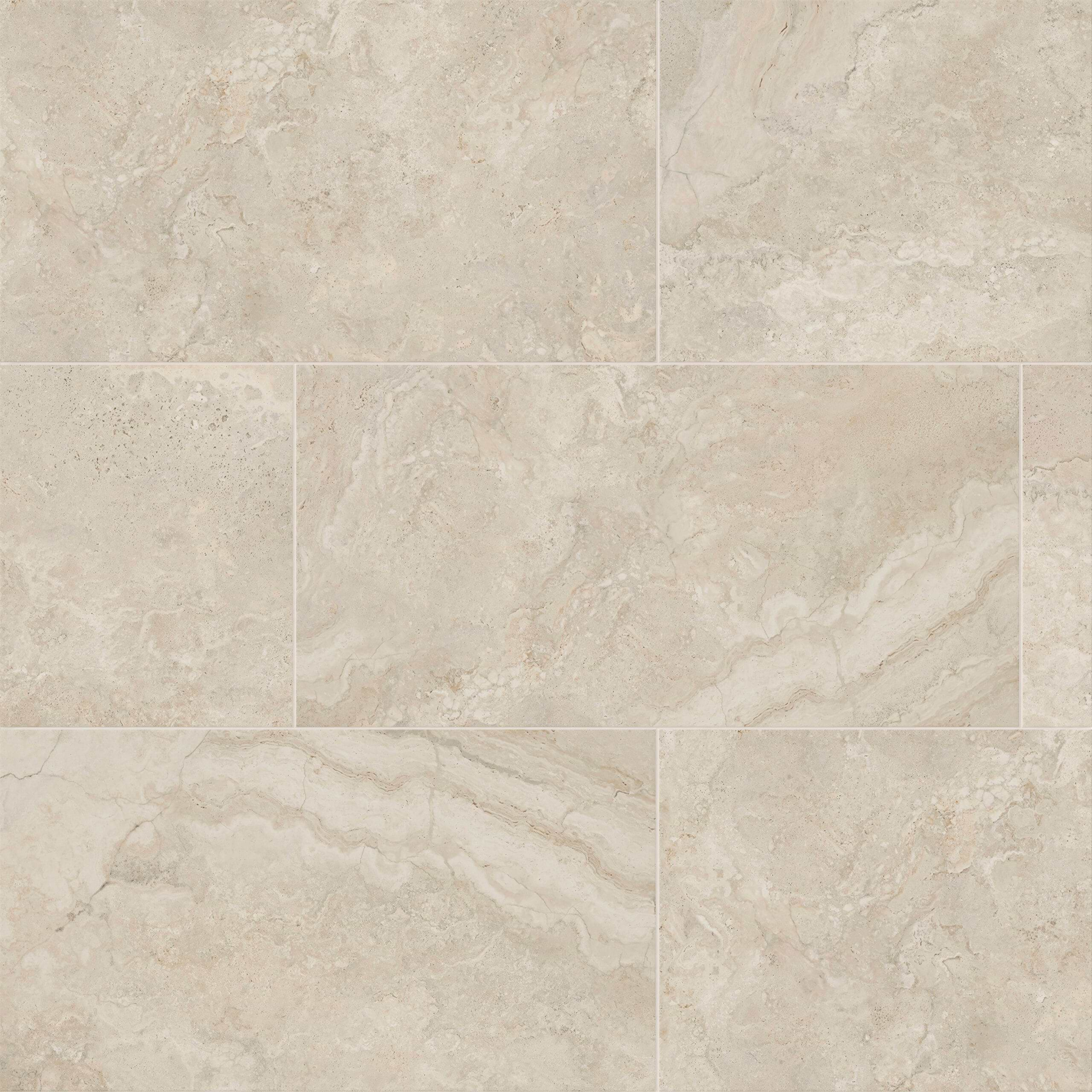 Dolomite White 12x24 Porcelain Matte Tile in iTileMosaic