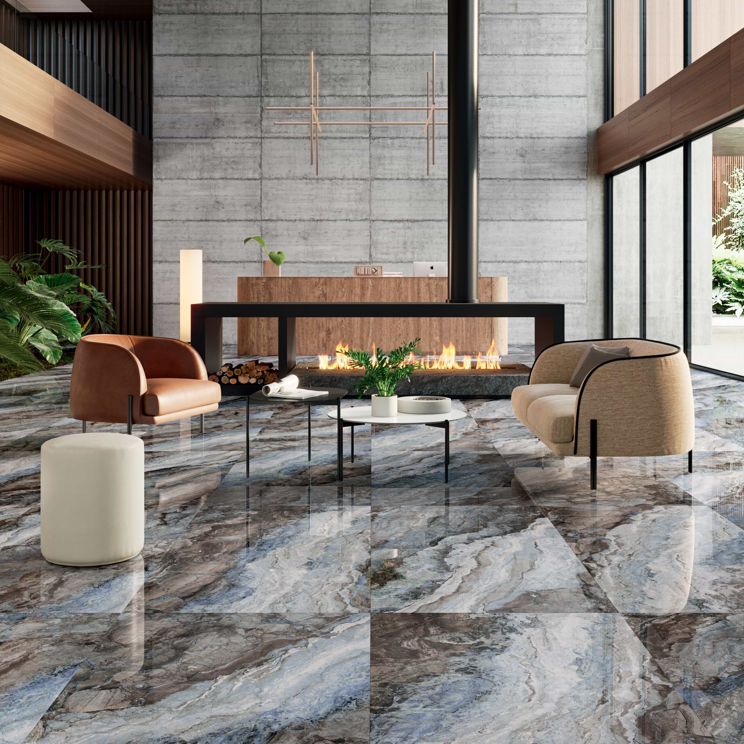 Stella Ocean 36x72 Polished Porcelain Tile - iTileMosaic