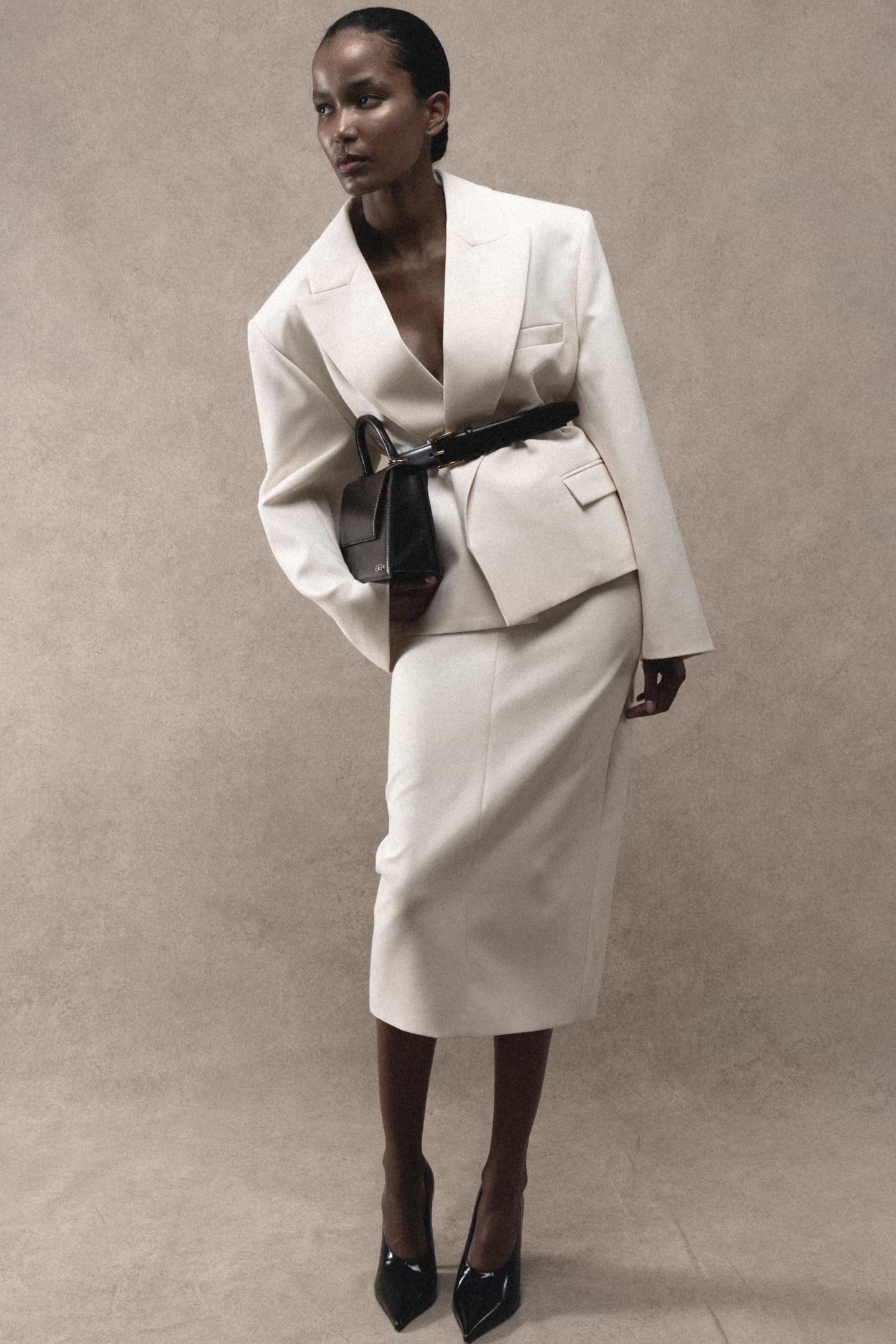 EAPHI WAVE LINE MAXI SKIRT Eaphi WAVE LINE PEARL マキシスカート