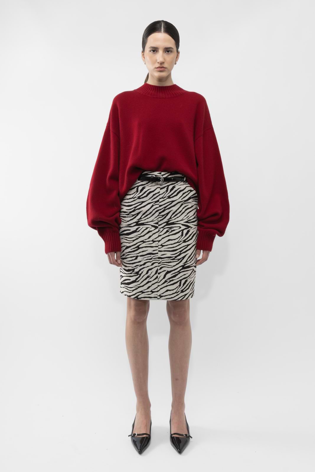 Zebra Jaquard Skirt - Arakii