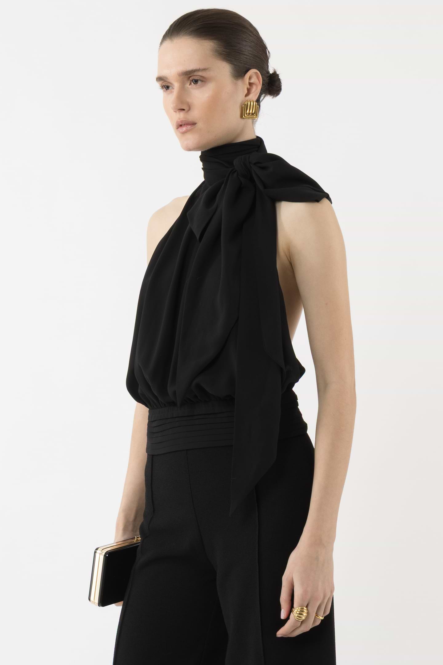 Deep Back Halter Top - Arakii