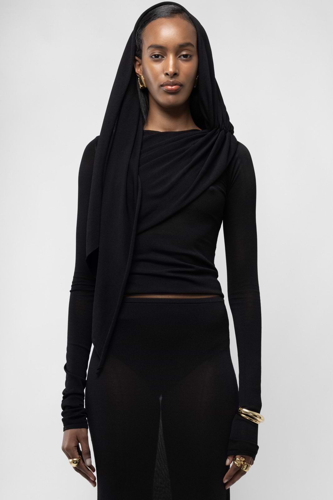 Slanted Long Sleeve Top - Arakii