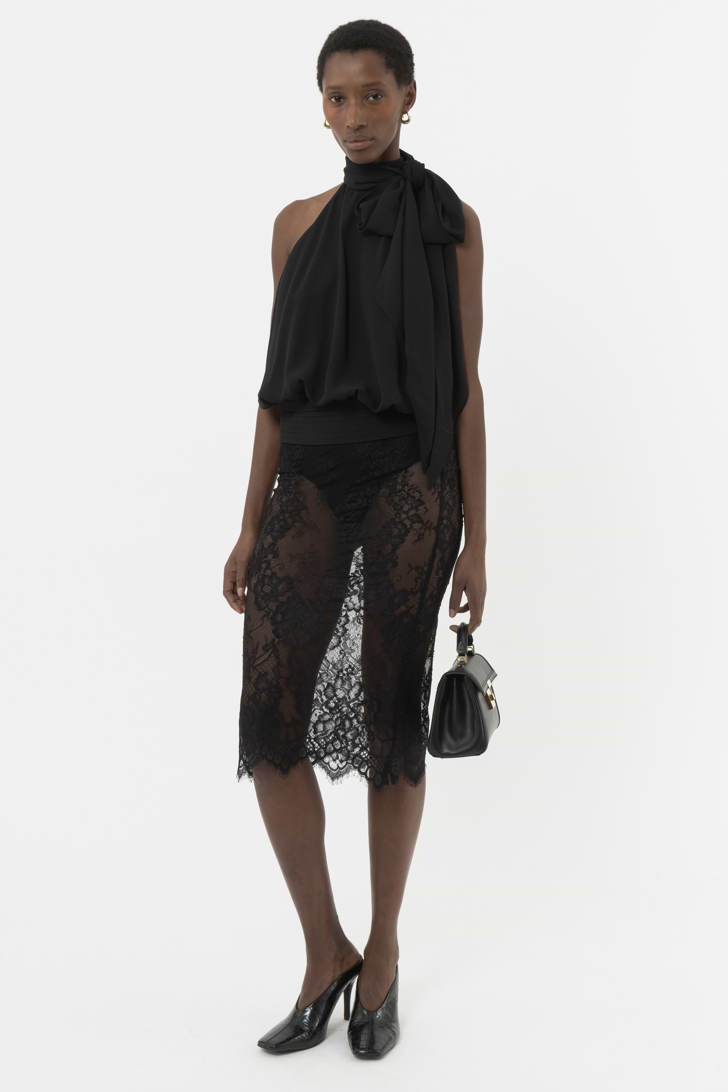 Lace Midi Skirt