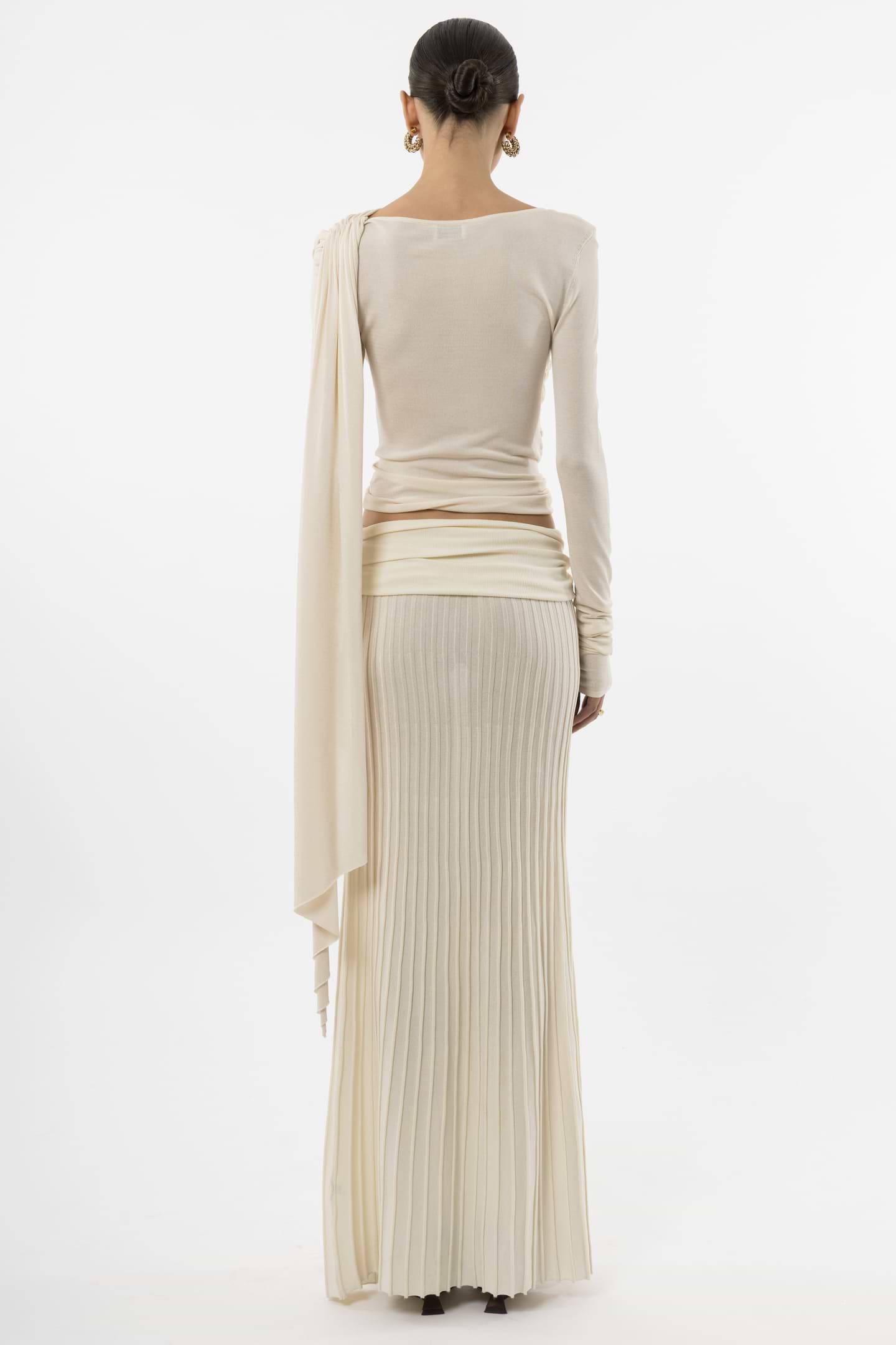 Slanted Long Sleeve Top - Arakii